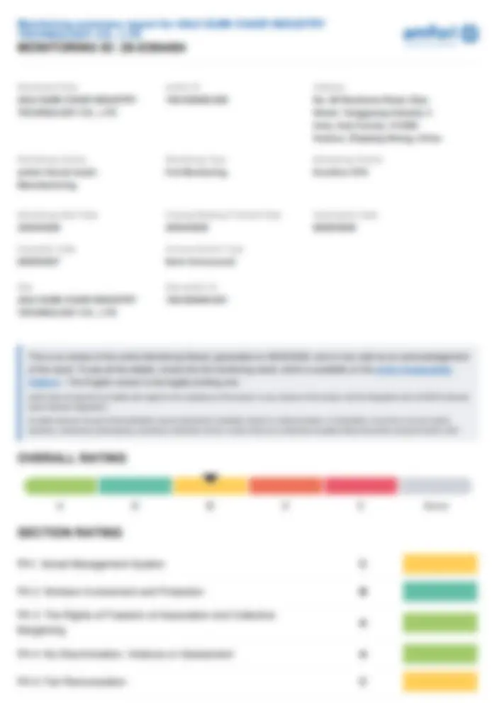 BSCI audit report